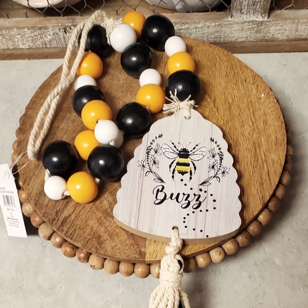 Bee Themed Beaded Garland
